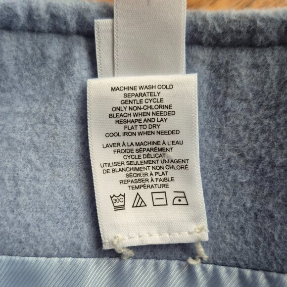 WynneCollection Layers Melton Unstructured Jacket Periwinkle Blue Large - Picture 7 of 15